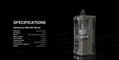 Lost Vape Centaurus G80 AIO Kit - Imagen 7