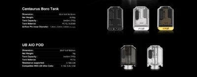 Lost Vape Boro Tank Centaurus G80 Silver - Imagen 4
